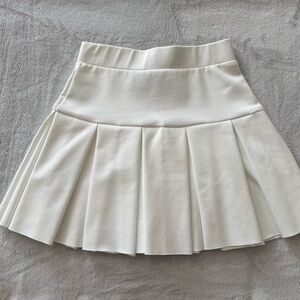 LIONESS White Pleated Skirt